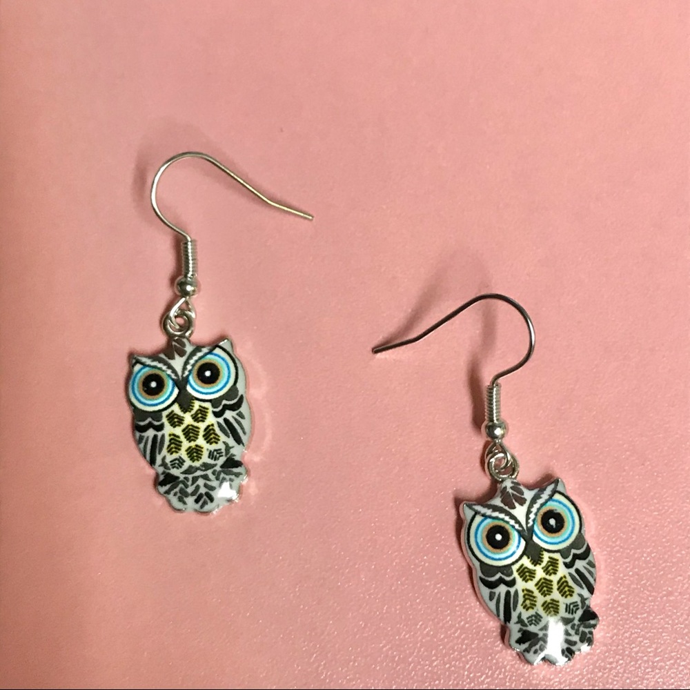 4/$10!!Cute owl earrings